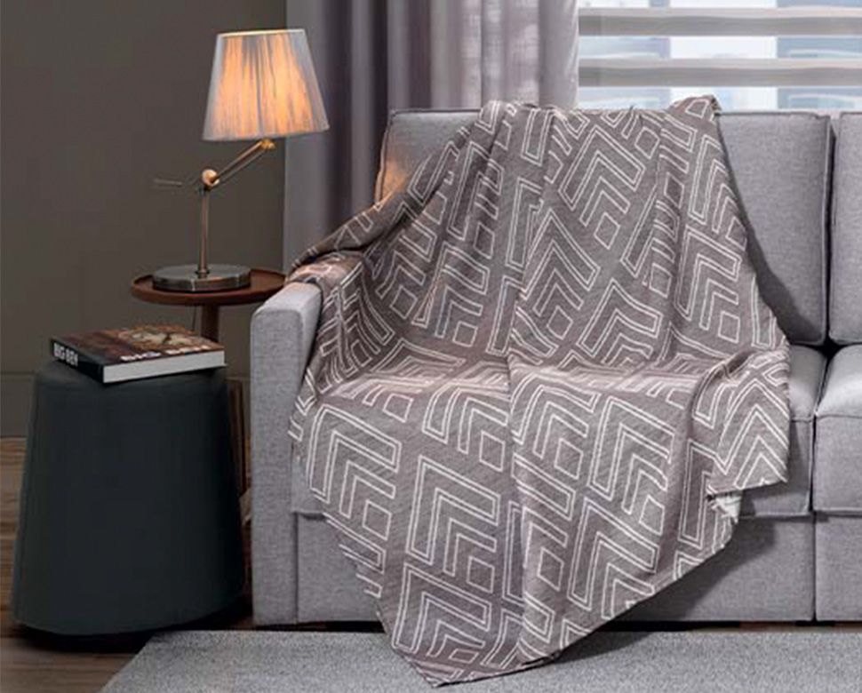 MANTA JACQUARD NATURE ECO | DIAMOND 1221 BEGE DUNA