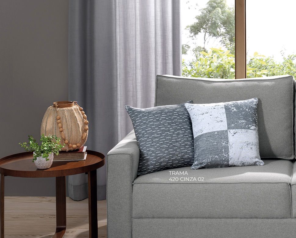 CAPA JACQUARD NATURE ECO | TRAMA 420 CINZA 02